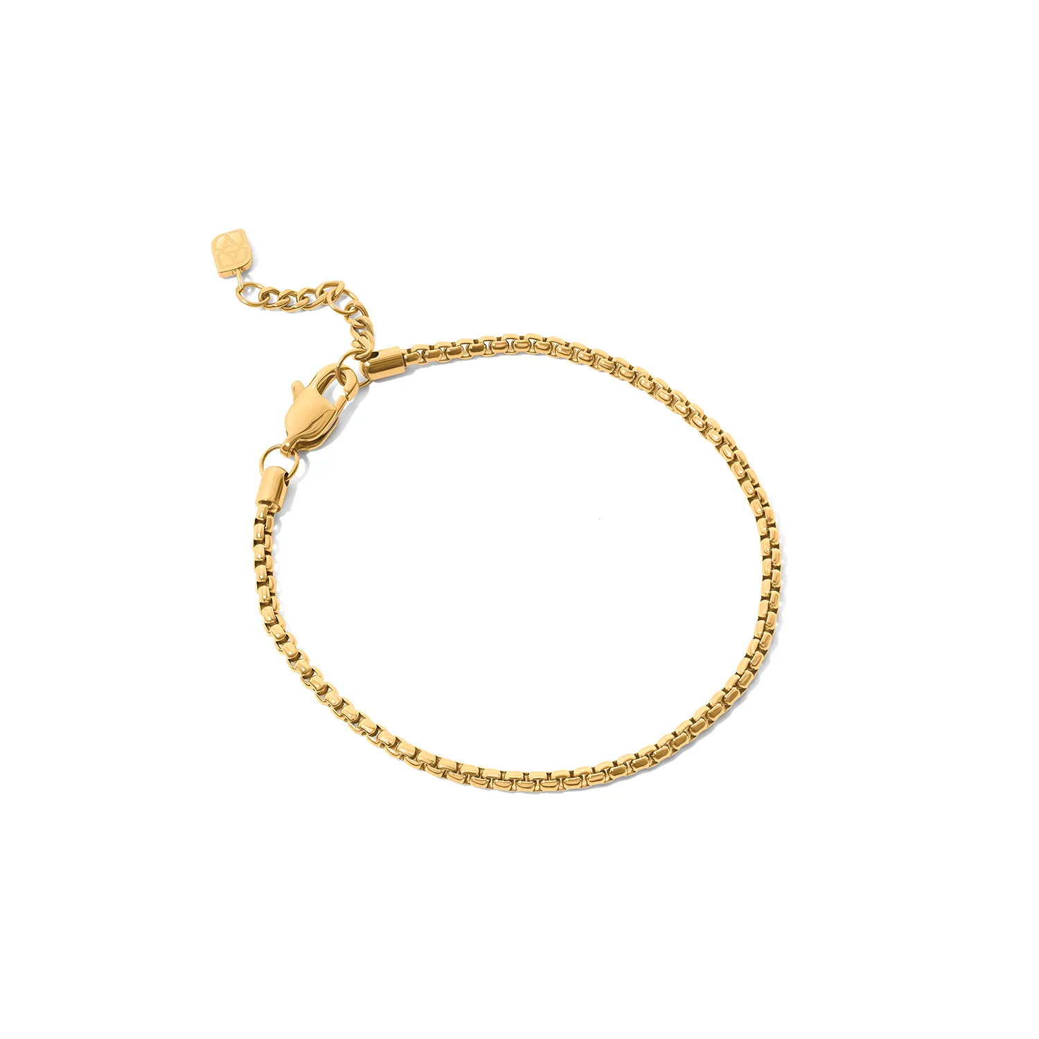 Box Chain Bracelet (Gold) sold by Abbott Lyon product image thumbnail 5