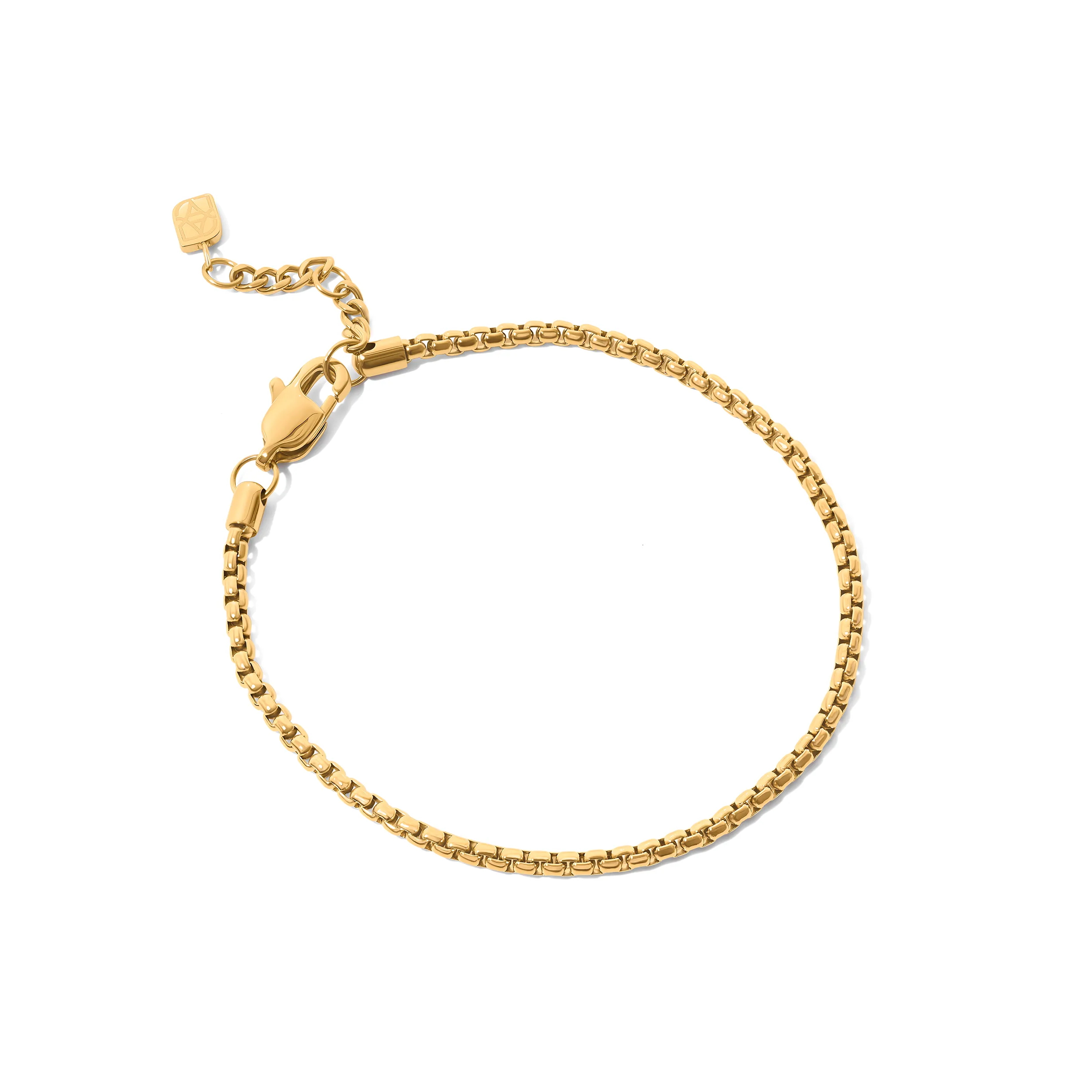 Box Chain Bracelet (Gold) sold by Abbott Lyon