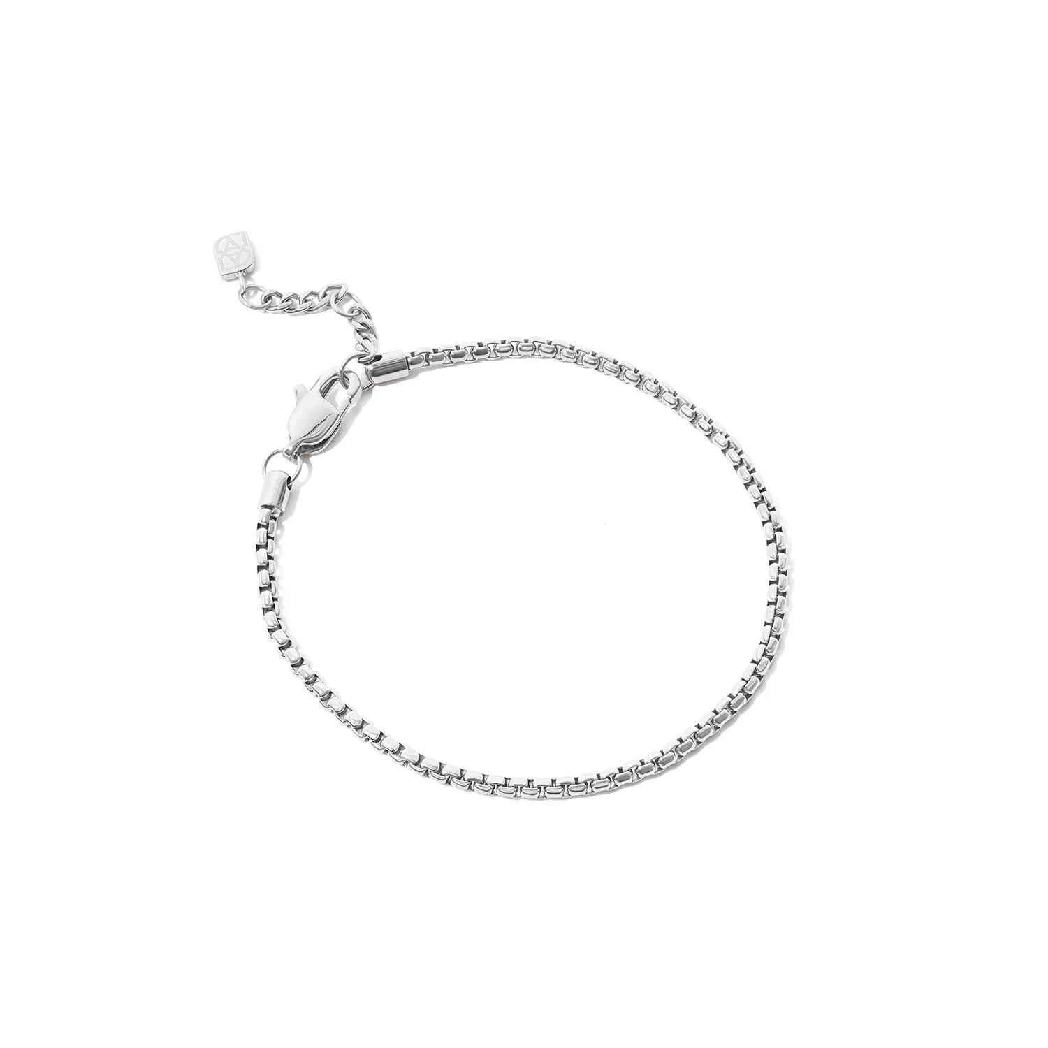 Men's Box Chain Bracelet (Silver) sold by Abbott Lyon product image thumbnail 5
