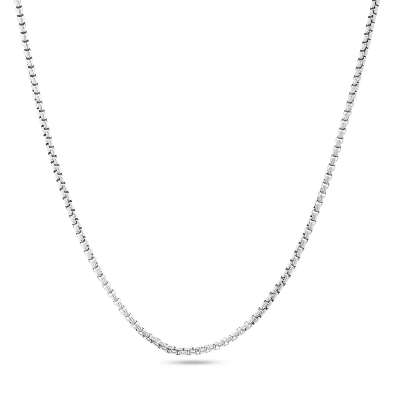 Box Chain Necklace (Silver) made by Abbott Lyon