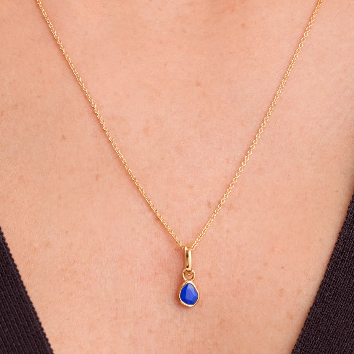 Signature Cut Blue Lapis Necklace (Gold) sold by Abbott Lyon product image thumbnail 2