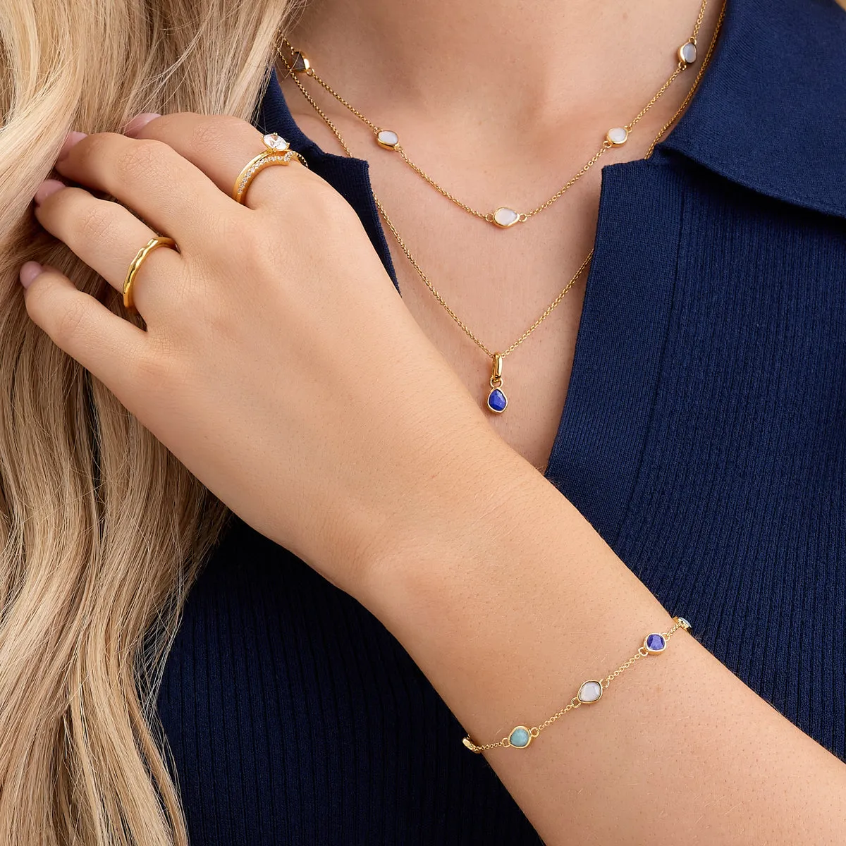 Signature Cut Blue Lapis Necklace (Gold) sold by Abbott Lyon product image thumbnail 5