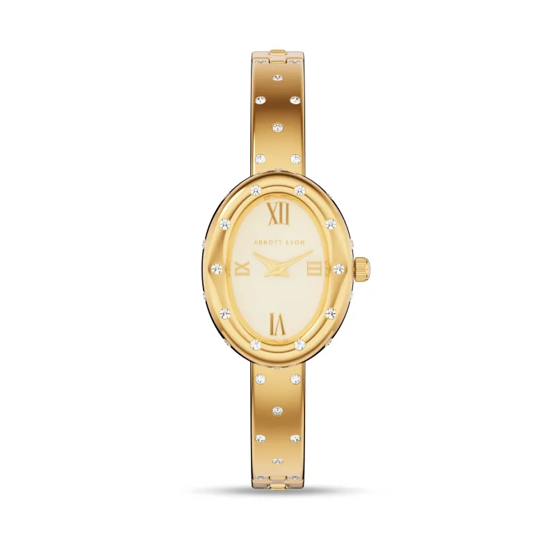 Polka Dot Crystal Watch (Gold) made by Abbott Lyon