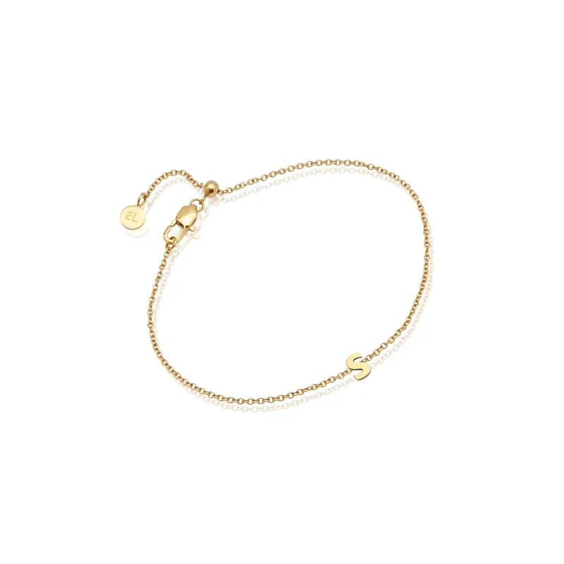 Made Mine Initial Bracelet (Gold) made by Abbott Lyon