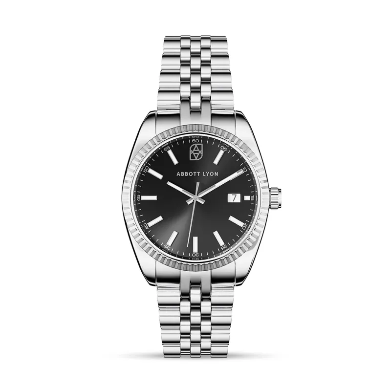 Belgravia 41 Grey Men's Watch (Silver) - Internal made by Abbott Lyon