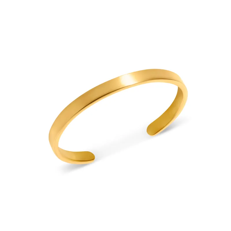 The Memento Cuff Bangle (Gold) made by Abbott Lyon