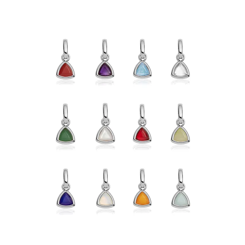 Droplet Birthstone Pendant (Silver) made by Abbott Lyon