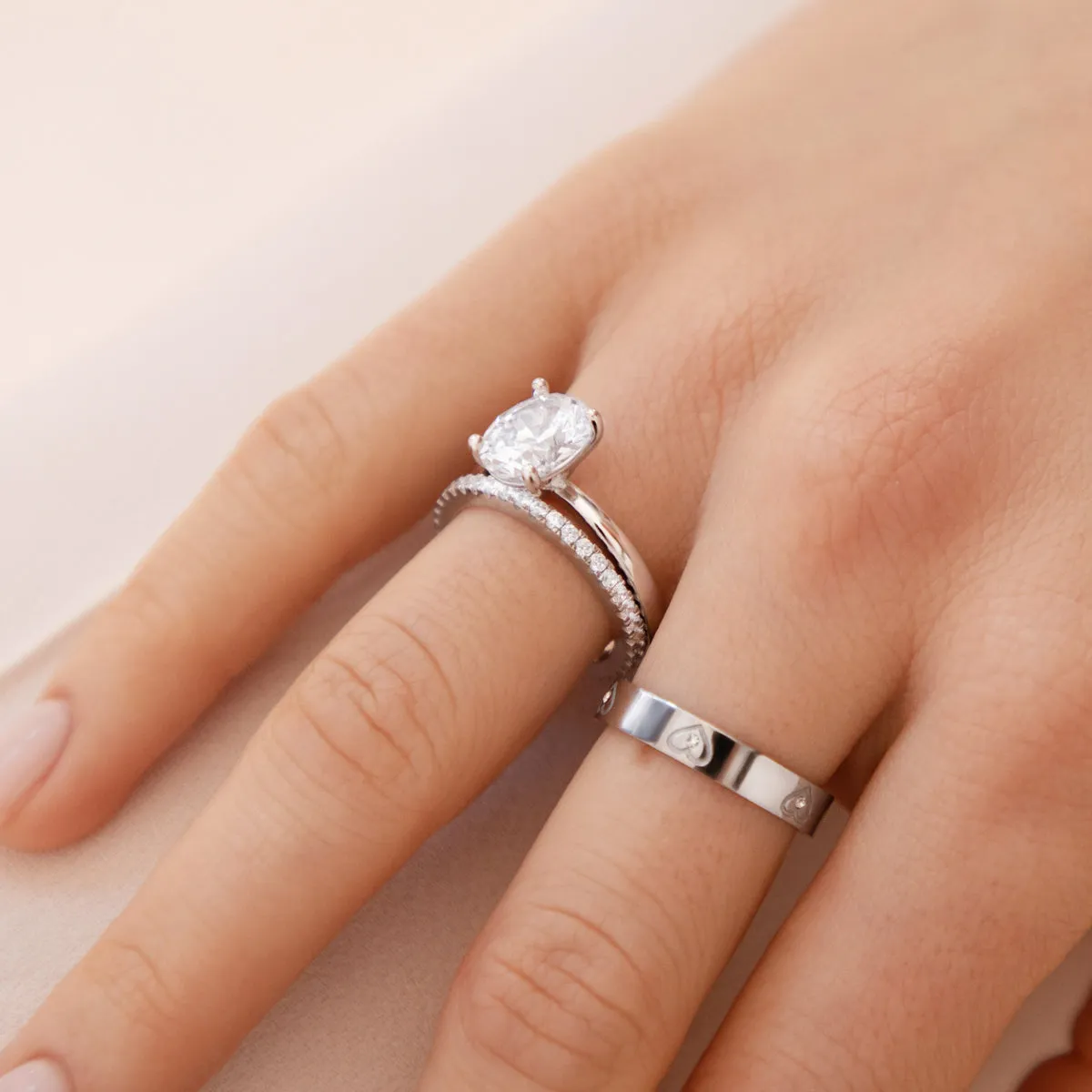 Oval Cut Solitaire Ring 2ct (Silver) sold by Abbott Lyon product image thumbnail 3