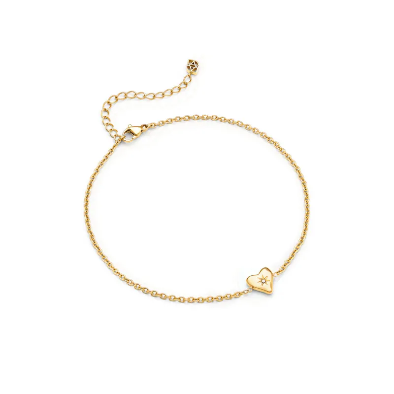 Molten Heart Made Mine Bracelet (Gold) - Worth £49 made by Abbott Lyon