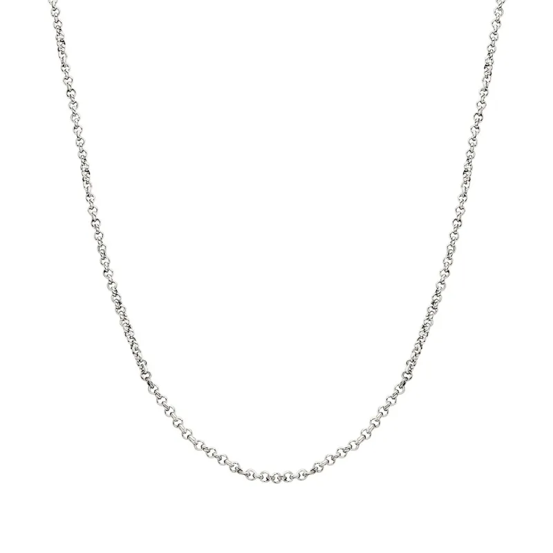 Layering Box Chain Necklace (Silver) made by Abbott Lyon