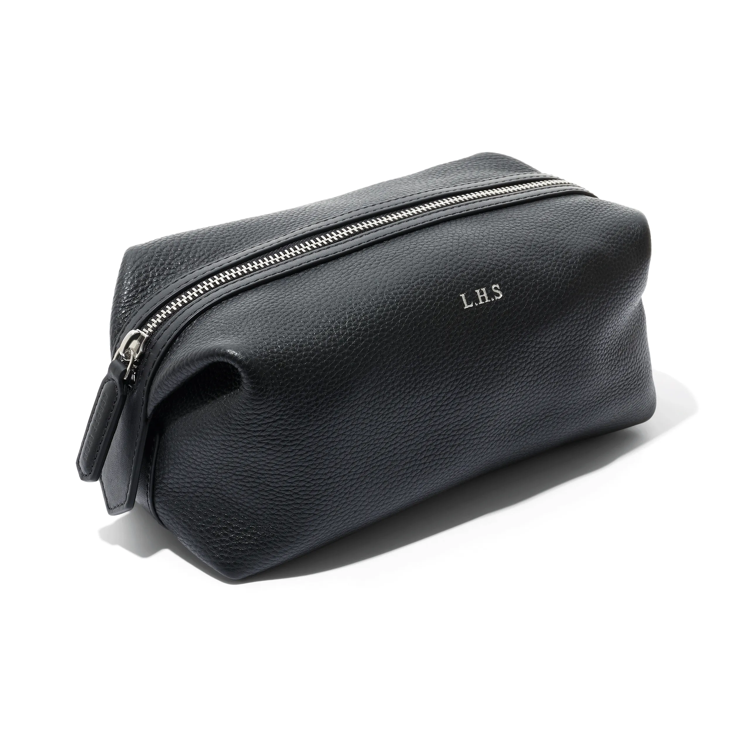 Men's Leather Wash Bag (Black) sold by Abbott Lyon