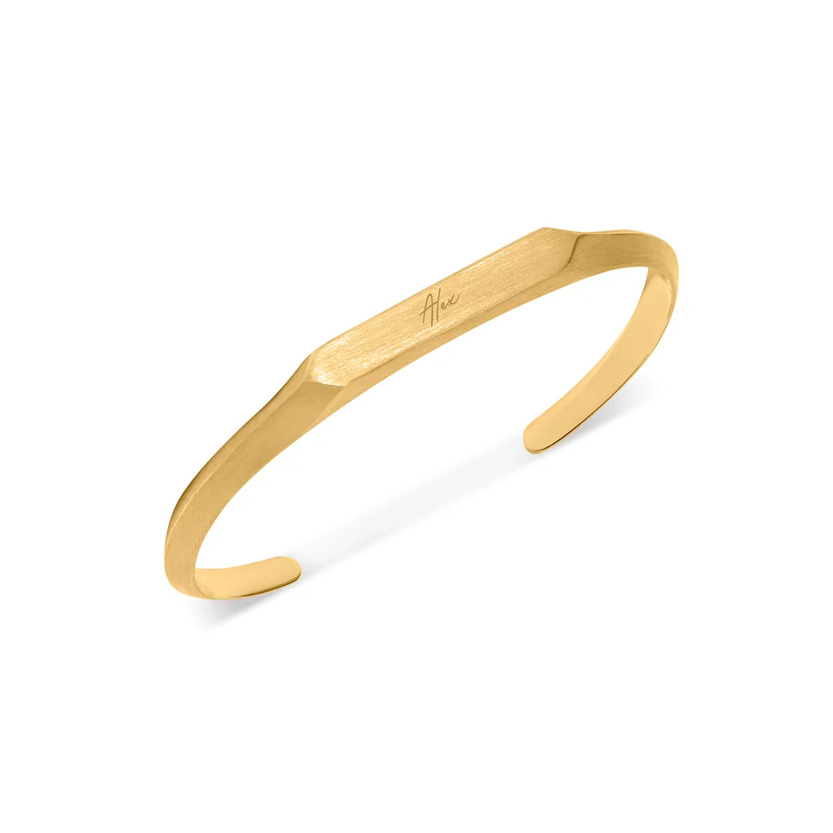 Men's Intersection Cuff Bangle (Gold) sold by Abbott Lyon product image thumbnail 2