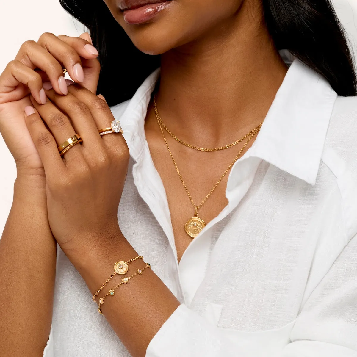 Talisman Moon Coin Bracelet (Gold) sold by Abbott Lyon product image thumbnail 3