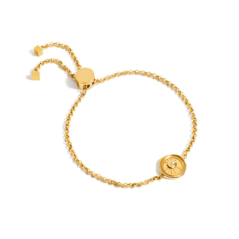 Talisman Moon Coin Bracelet (Gold) made by Abbott Lyon