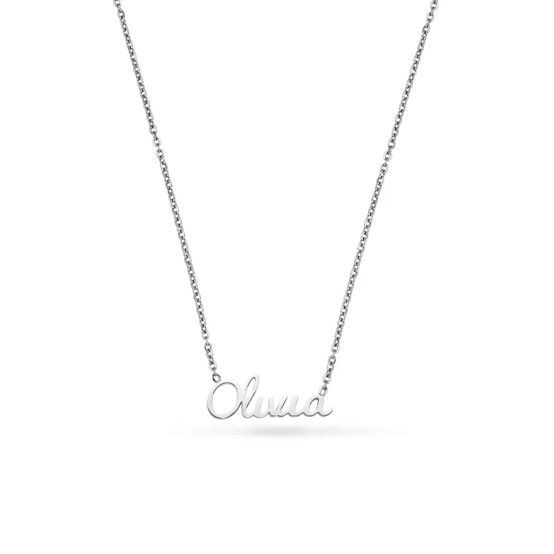 Cursive Name Necklace (Silver) made by Abbott Lyon