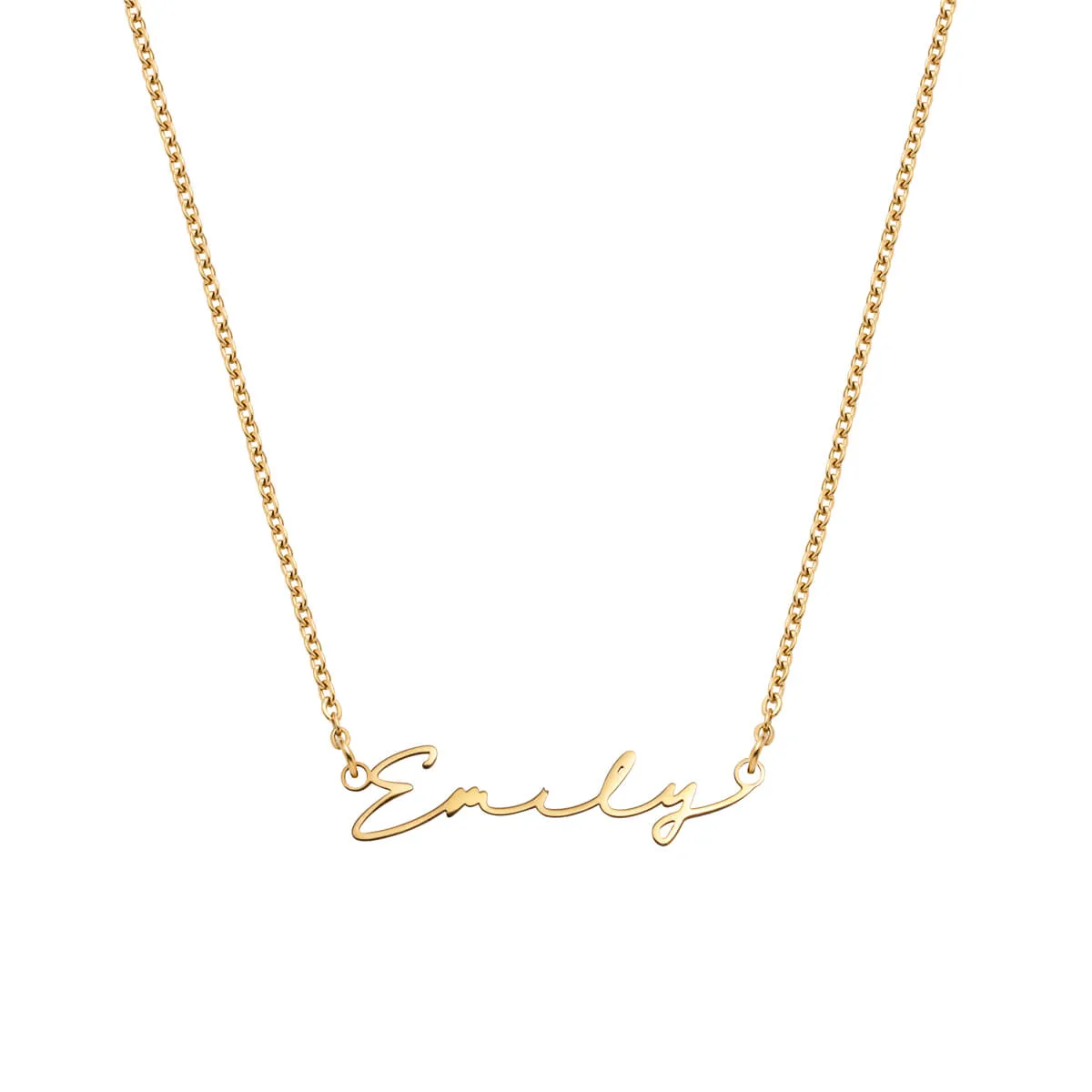 Signature Name Necklace (Gold) sold by Abbott Lyon
