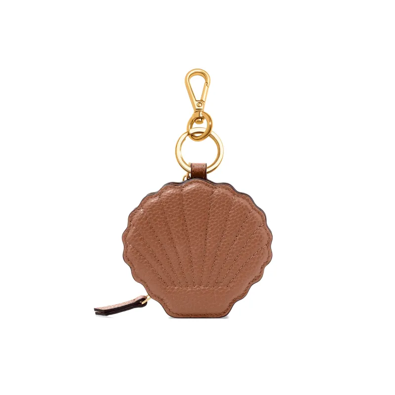 Leather Shell Pouch Keyring (Tan) made by Abbott Lyon