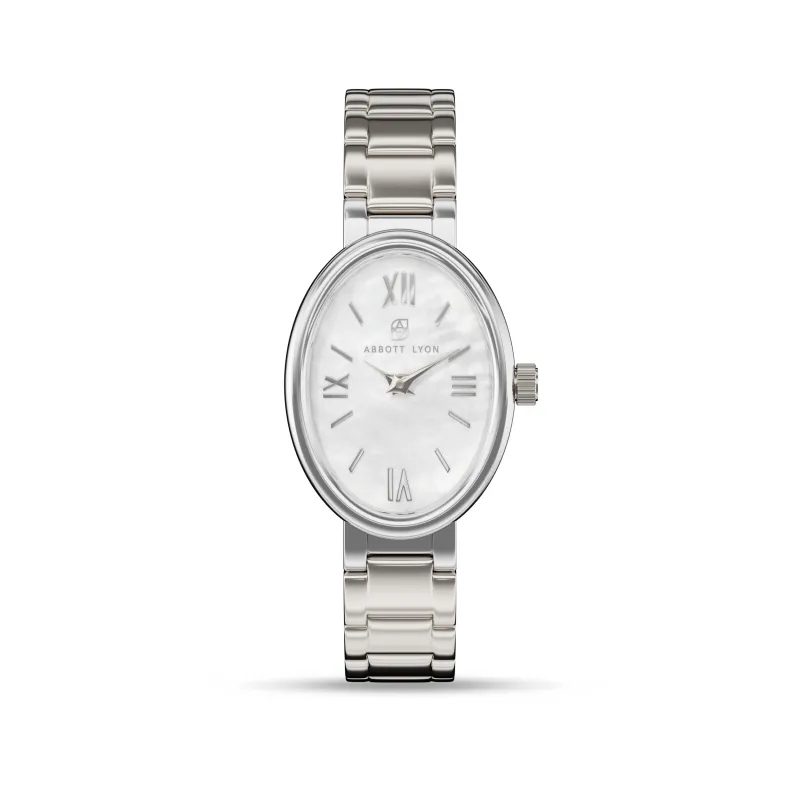 Monroe Oval 27mm Watch (Silver) made by Abbott Lyon