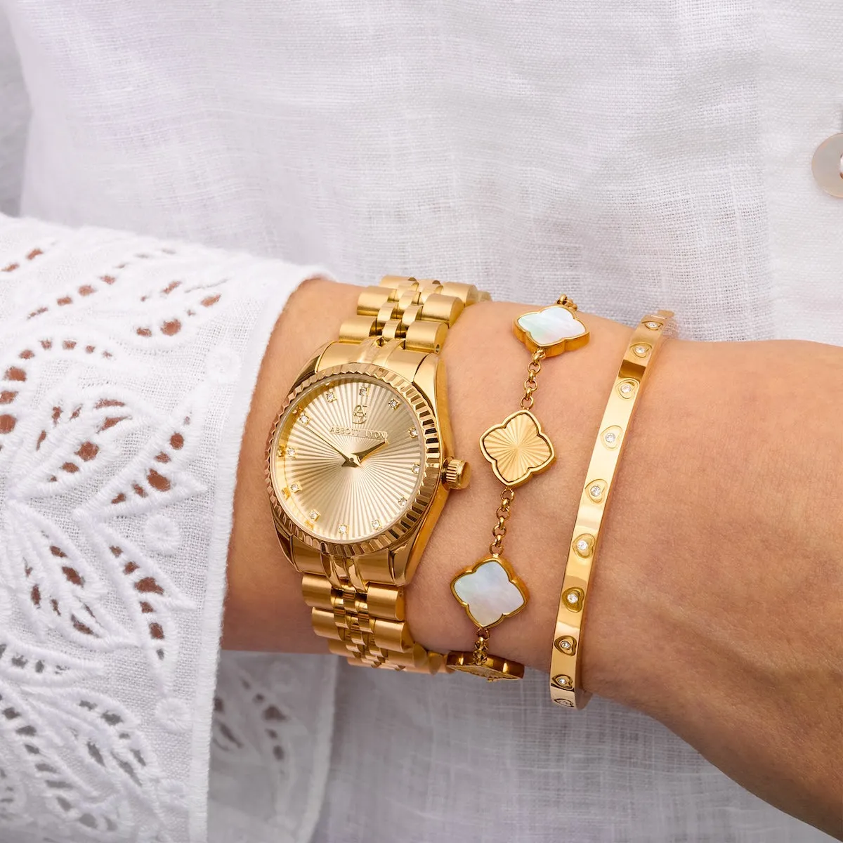 Belgravia Fluted 30mm Watch (Gold) sold by Abbott Lyon product image thumbnail 5