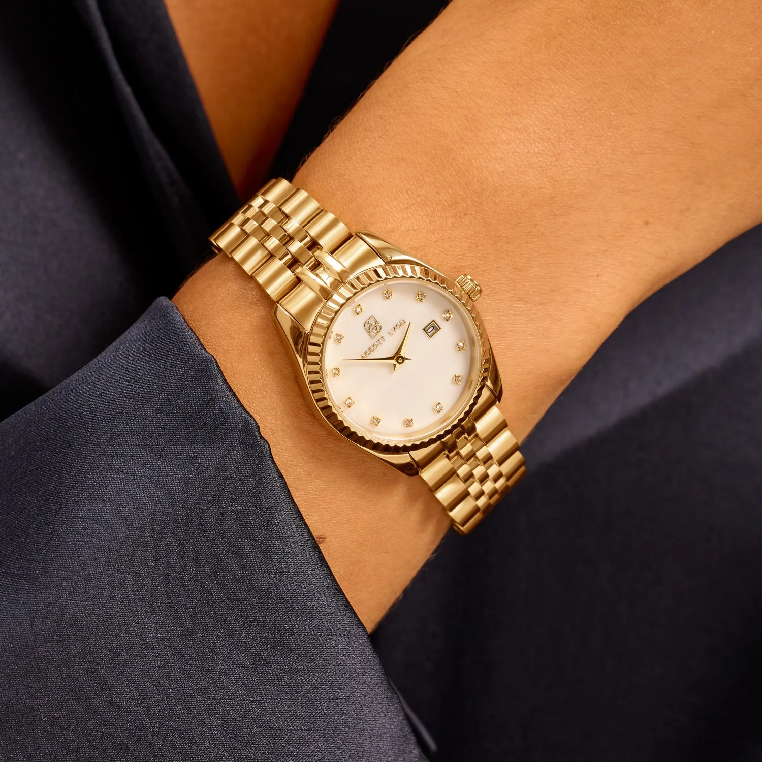 Belgravia Pearl Link 30mm Watch (Gold) sold by Abbott Lyon product image thumbnail 3