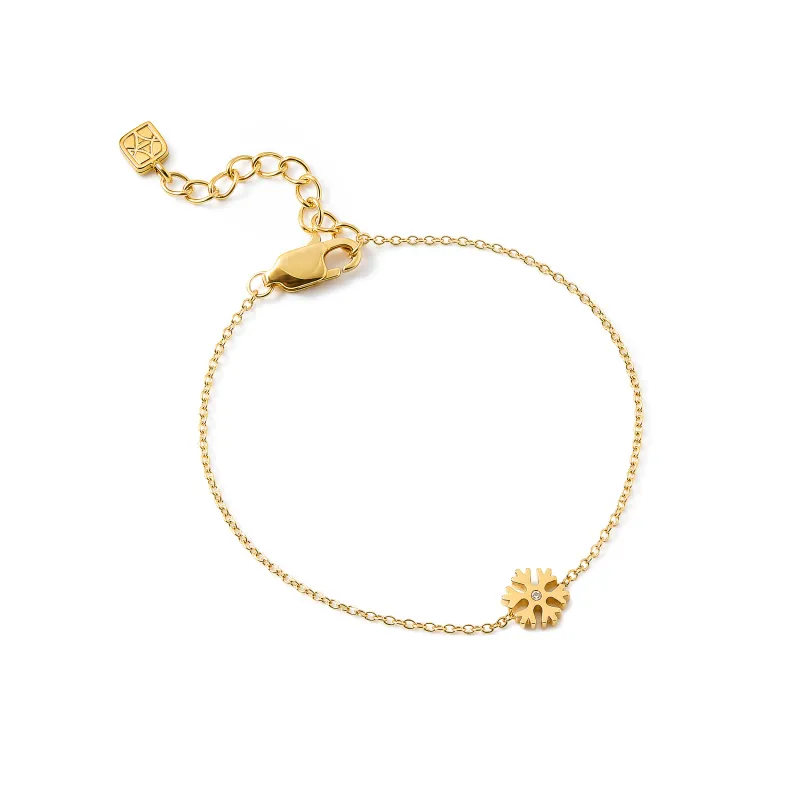 Made Mine Snowflake Bracelet (Gold) made by Abbott Lyon