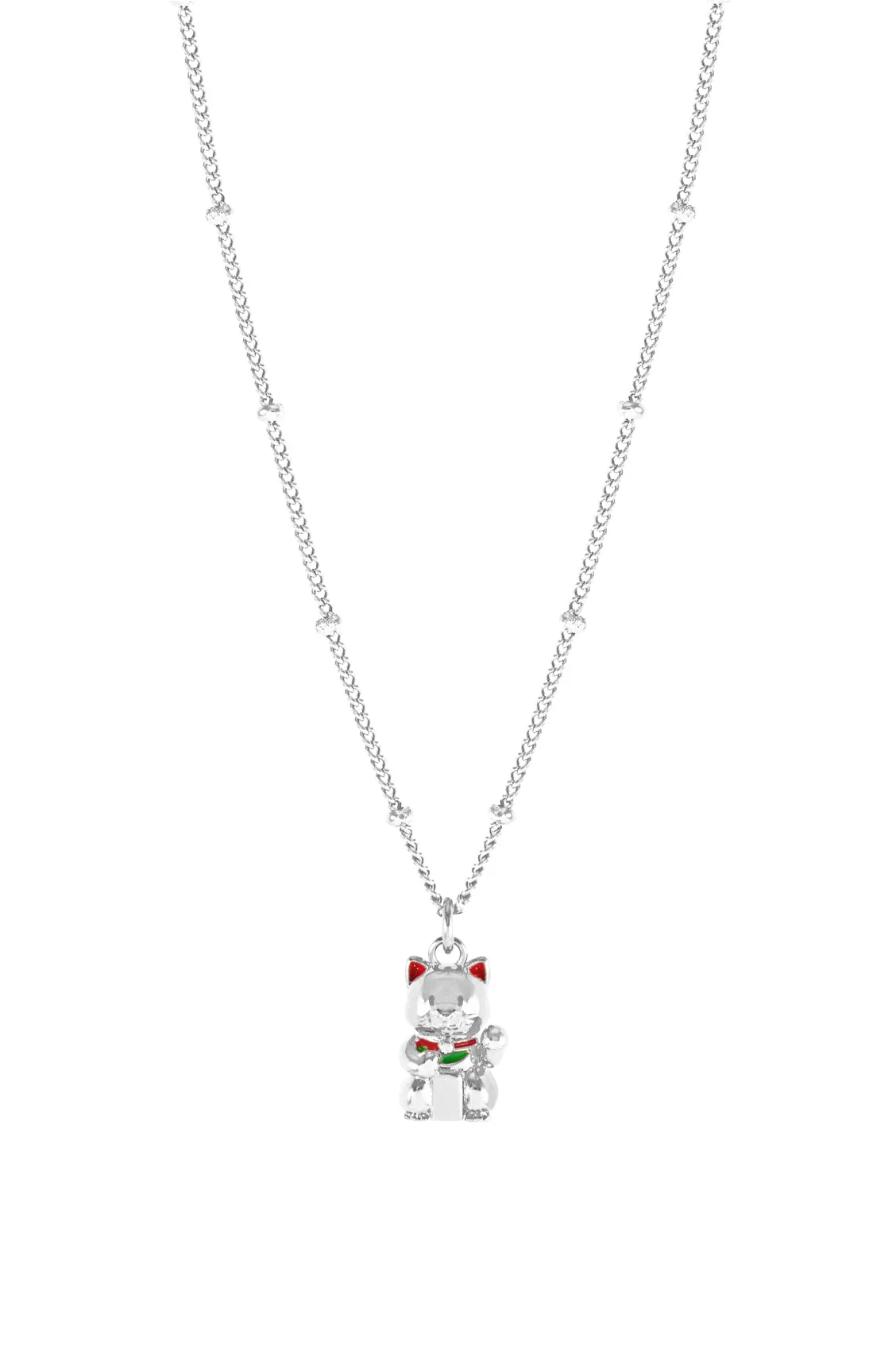 Lucky Cat Necklace sold by Estella Bartlett product image thumbnail 4