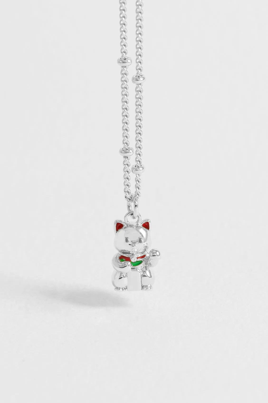 Lucky Cat Necklace sold by Estella Bartlett product image thumbnail 3