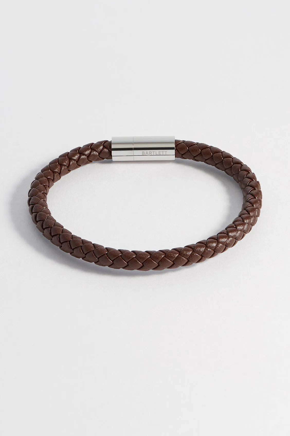 Men's Leather Single Plaited Wrap Bracelet sold by Estella Bartlett product image thumbnail 4
