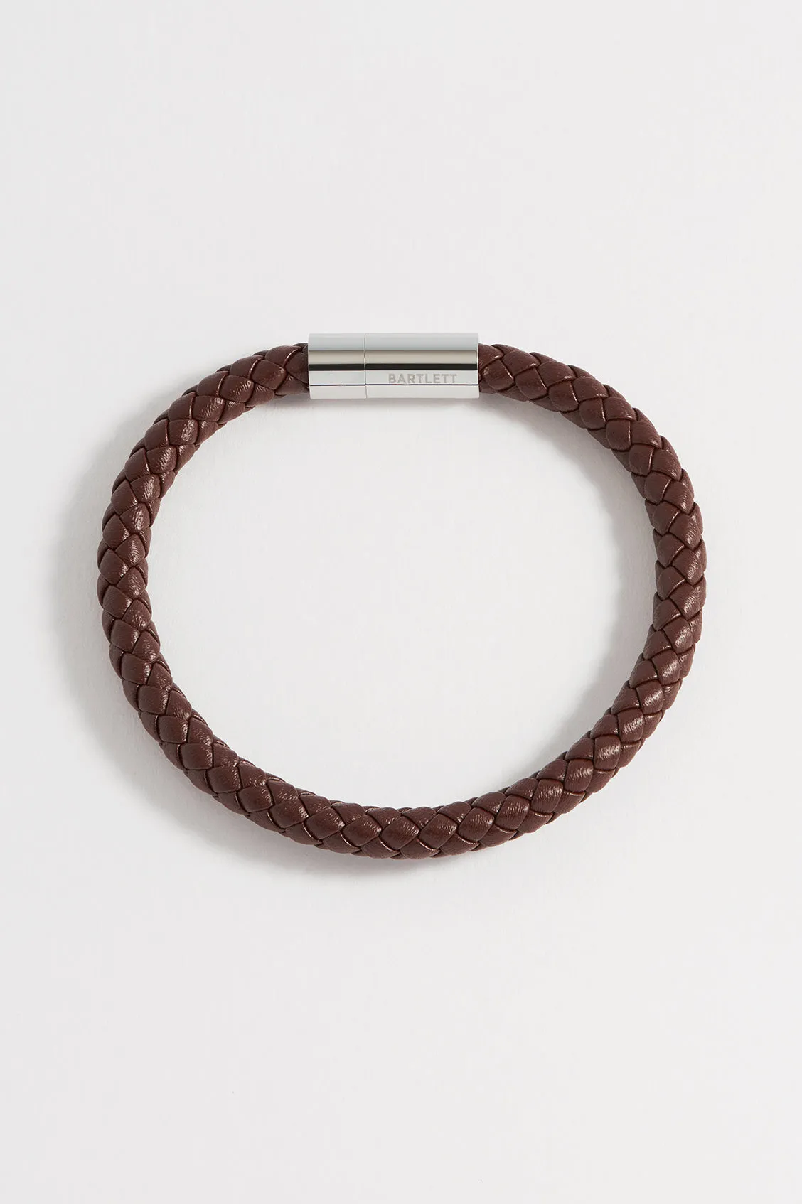 Men's Leather Single Plaited Wrap Bracelet sold by Estella Bartlett