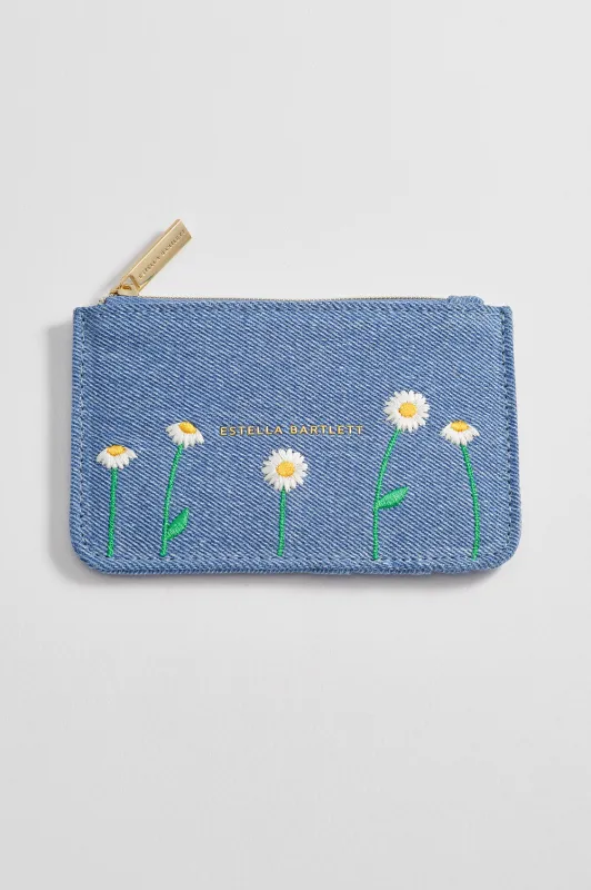 Daisy Embroidered Card Purse sold by Estella Bartlett