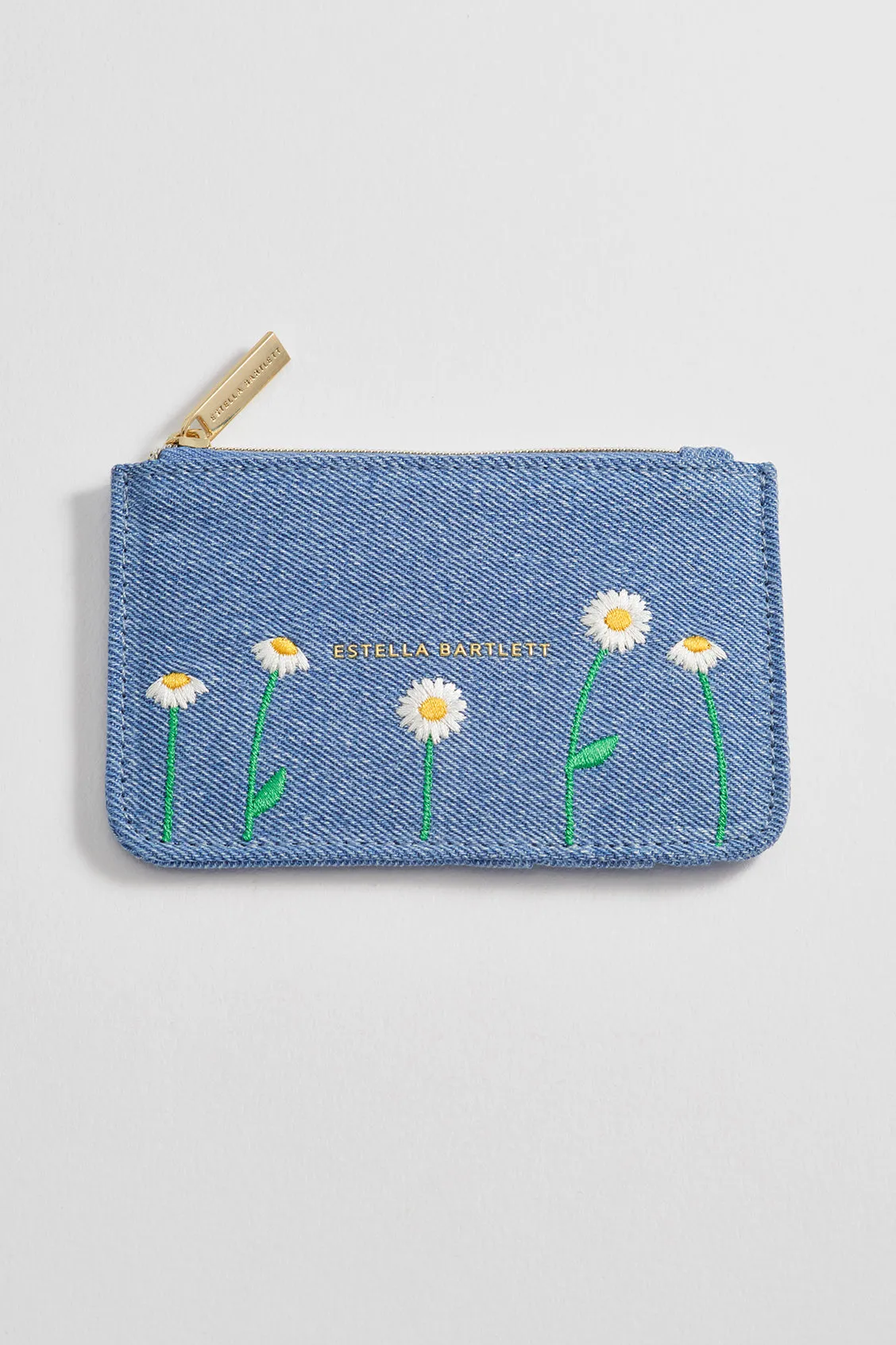 Daisy Embroidered Card Purse sold by Estella Bartlett