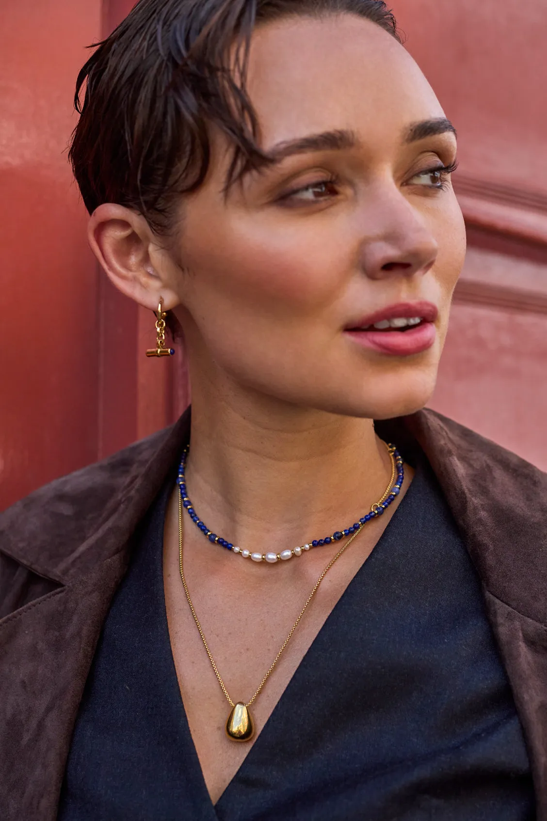 Teardrop Pendant Necklace sold by Estella Bartlett product image thumbnail 2