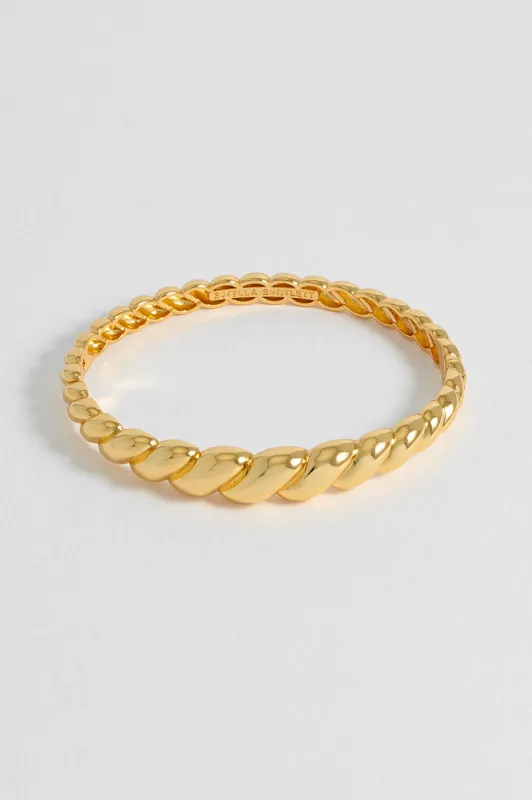 Twisted Hinged Bangle sold by Estella Bartlett