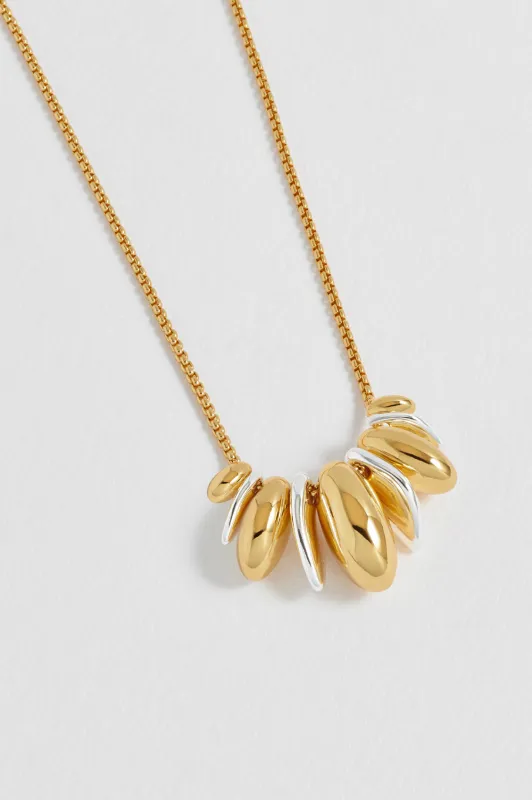 Mixed Metal Sculptural Necklace sold by Estella Bartlett