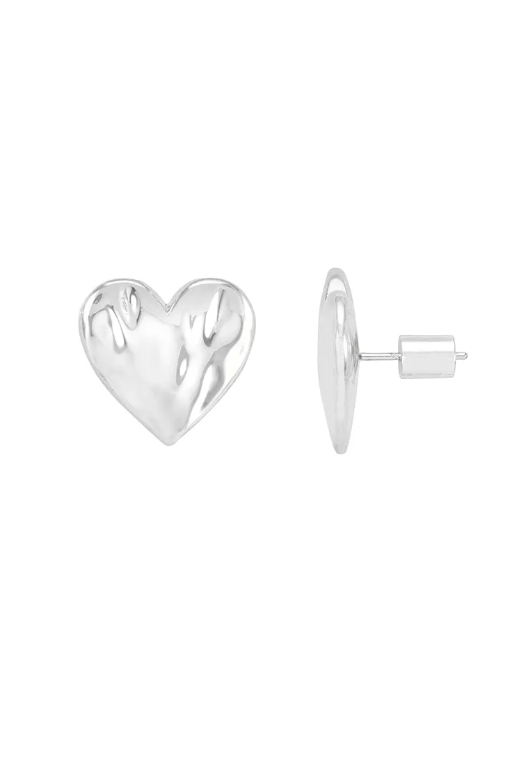 Molten Heart Stud Earrings sold by Estella Bartlett product image thumbnail 3