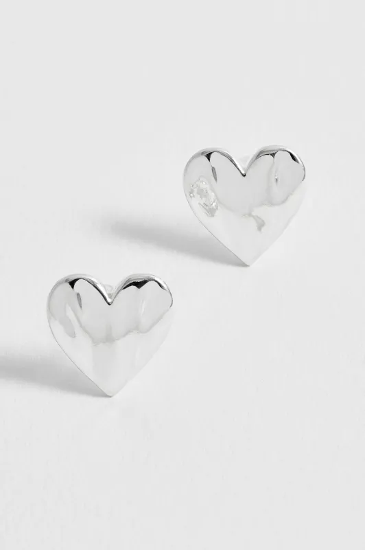 Molten Heart Stud Earrings sold by Estella Bartlett