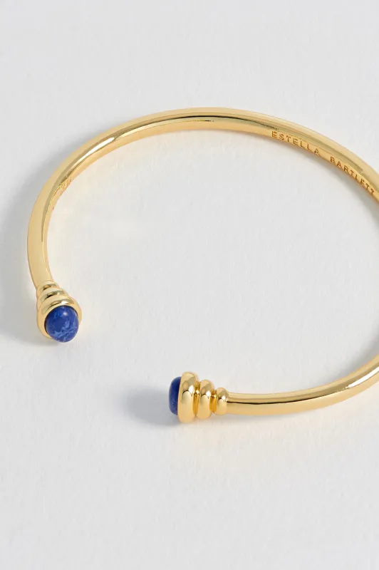 Lapis Lazuli Cabochon Open Bangle sold by Estella Bartlett
