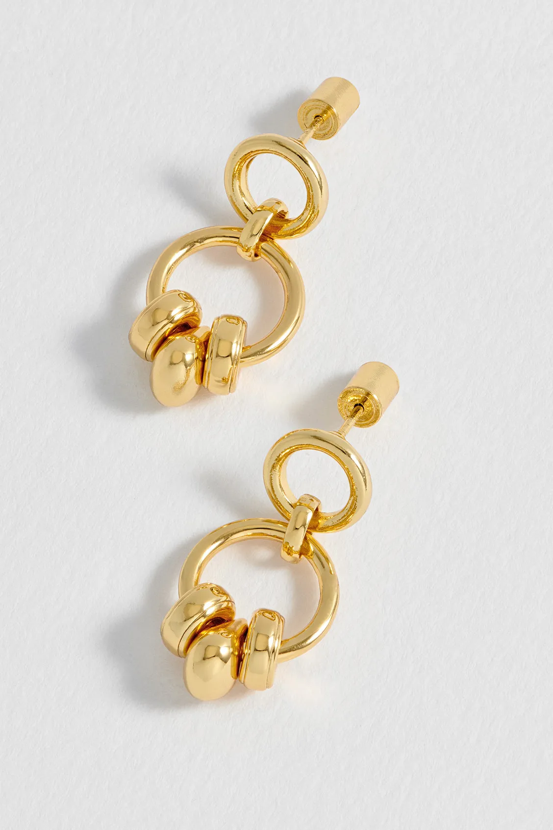 Beaded Circle Drop Earrings sold by Estella Bartlett product image thumbnail 4