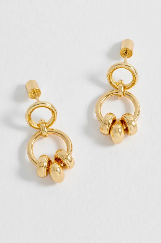 Beaded Circle Drop Earrings sold by Estella Bartlett