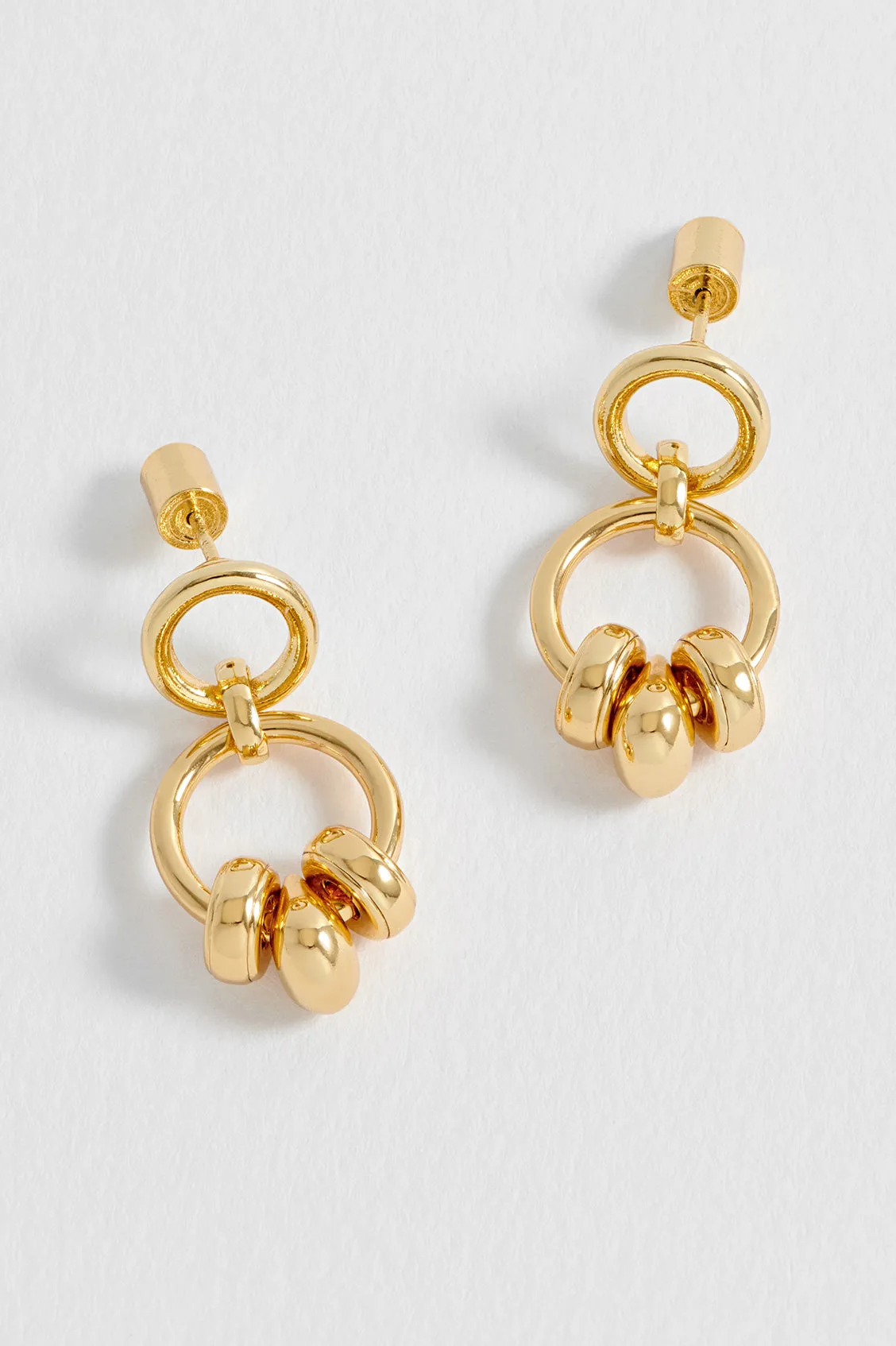 Beaded Circle Drop Earrings sold by Estella Bartlett