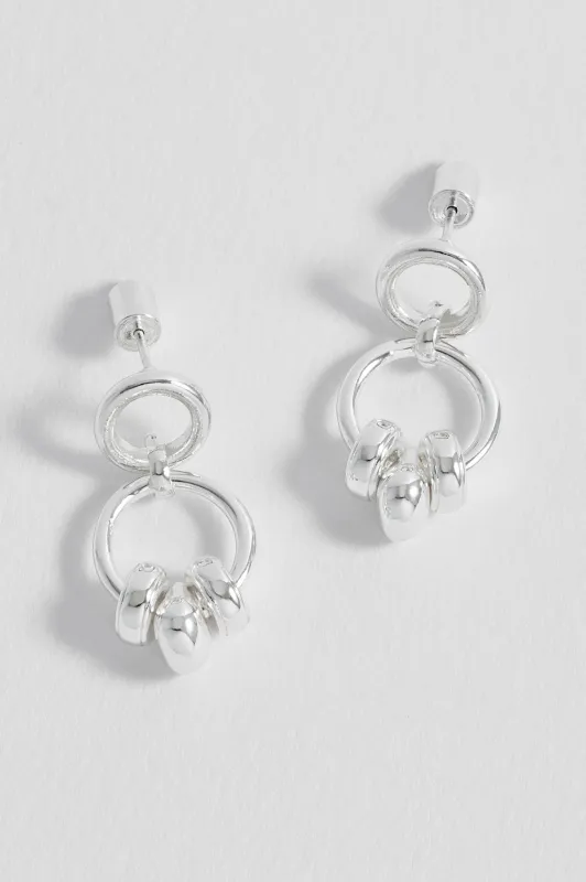 Beaded Circle Drop Earrings sold by Estella Bartlett