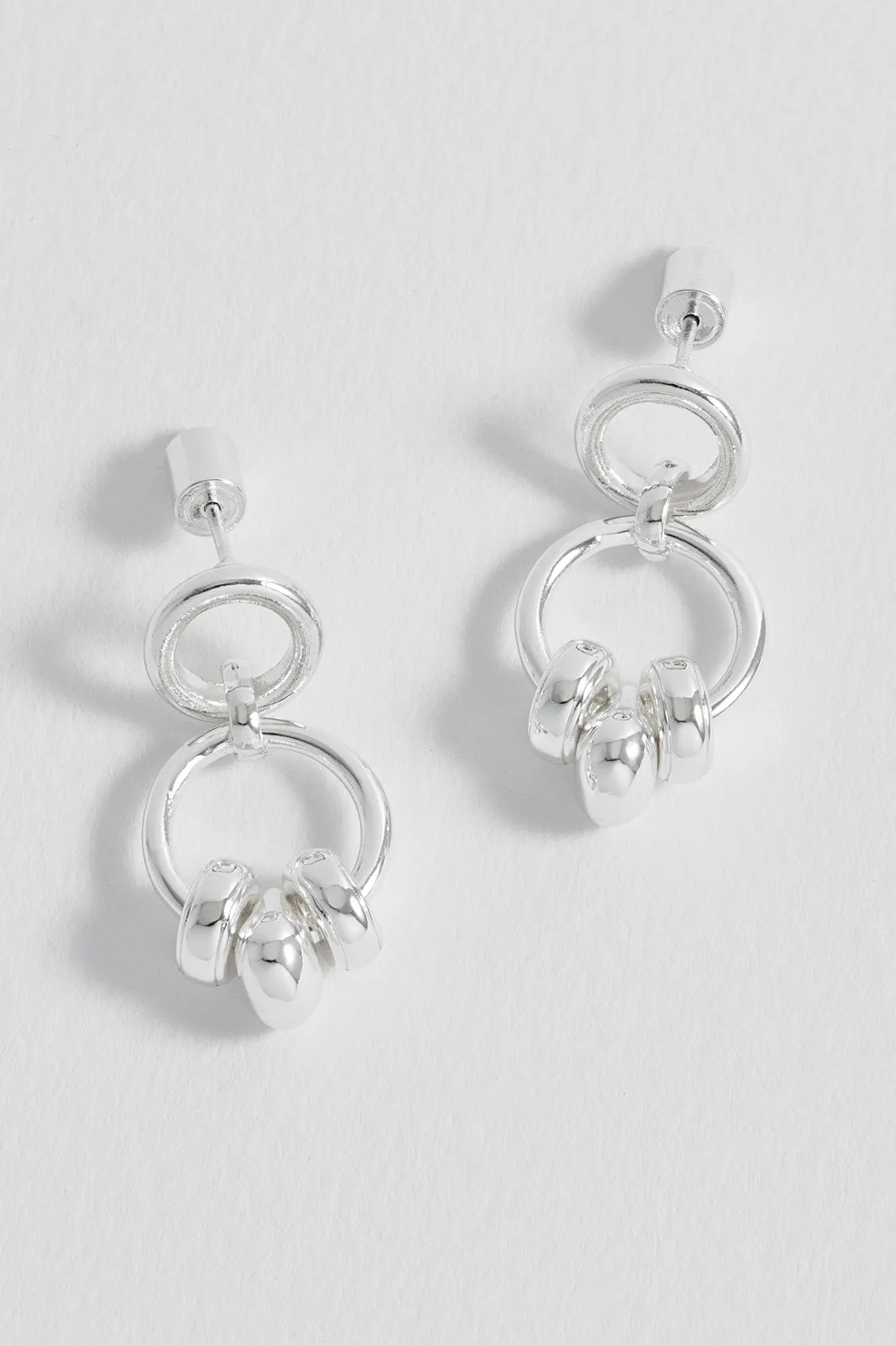 Beaded Circle Drop Earrings sold by Estella Bartlett