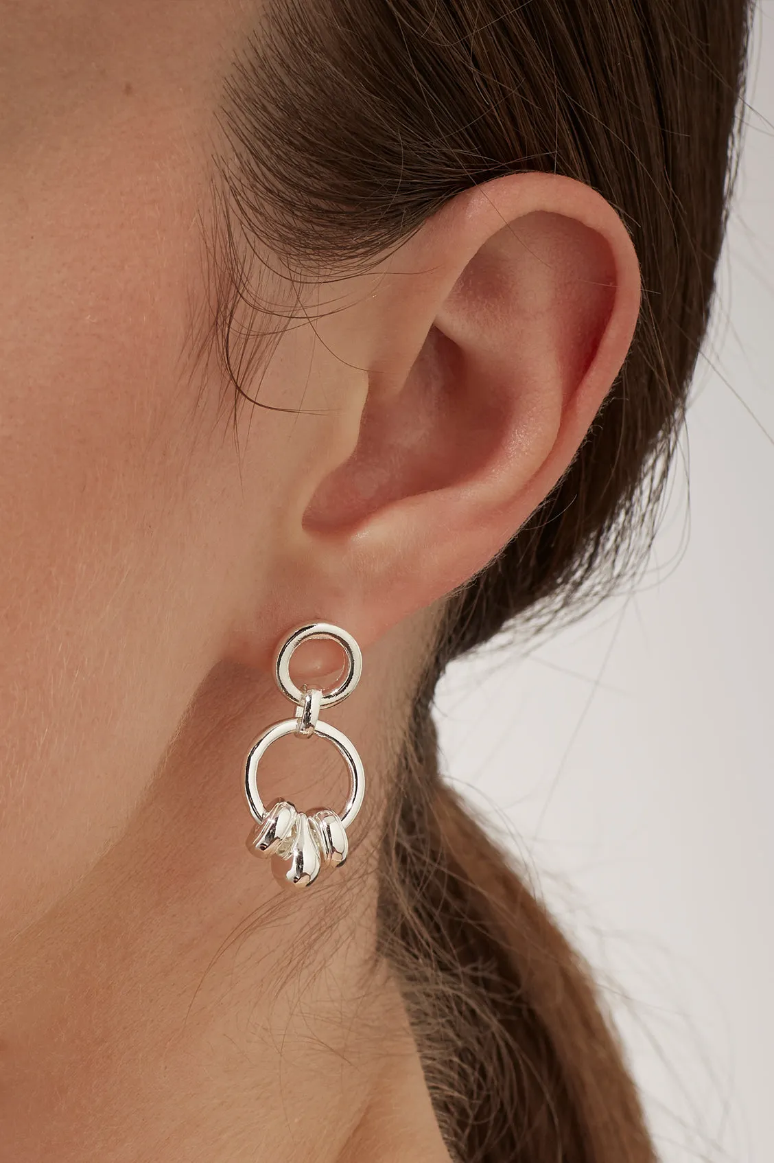 Beaded Circle Drop Earrings sold by Estella Bartlett product image thumbnail 2