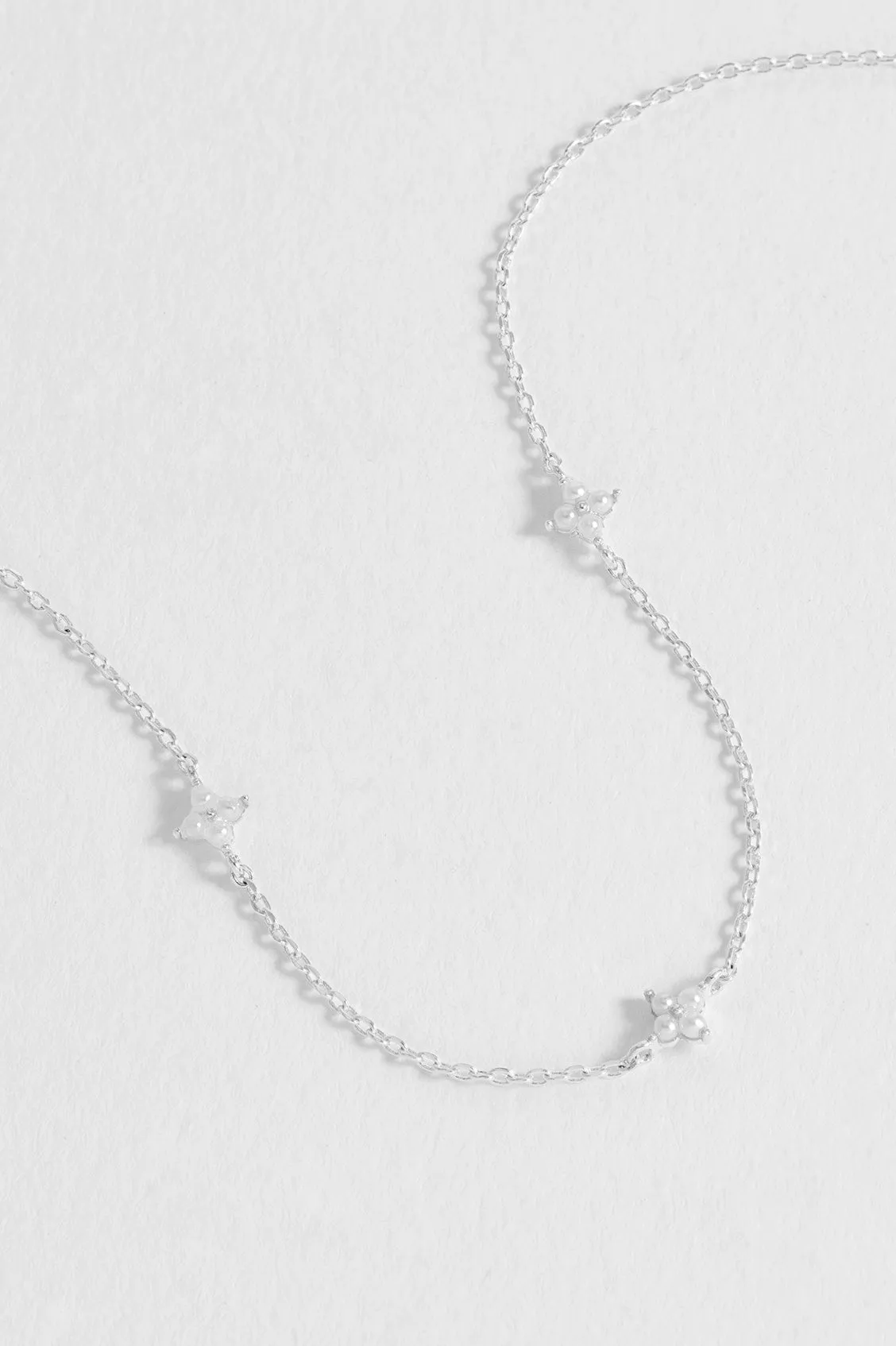 Mini Pearl Flower Necklace sold by Estella Bartlett product image thumbnail 5