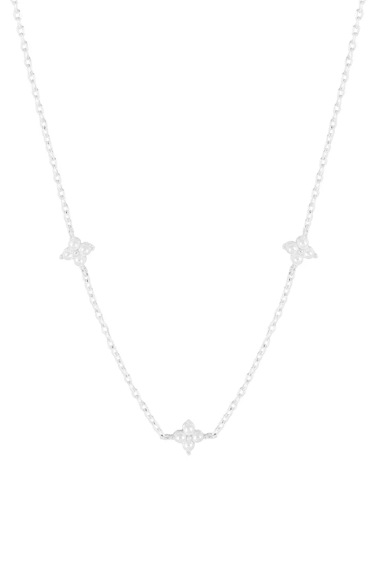 Mini Pearl Flower Necklace sold by Estella Bartlett product image thumbnail 3