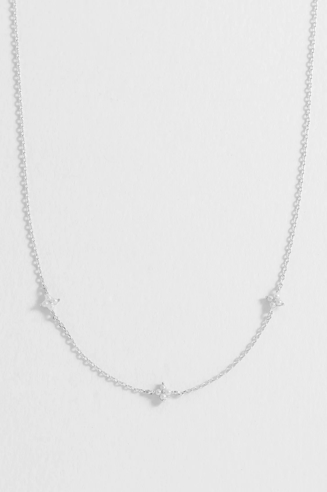 Mini Pearl Flower Necklace sold by Estella Bartlett product image thumbnail 4