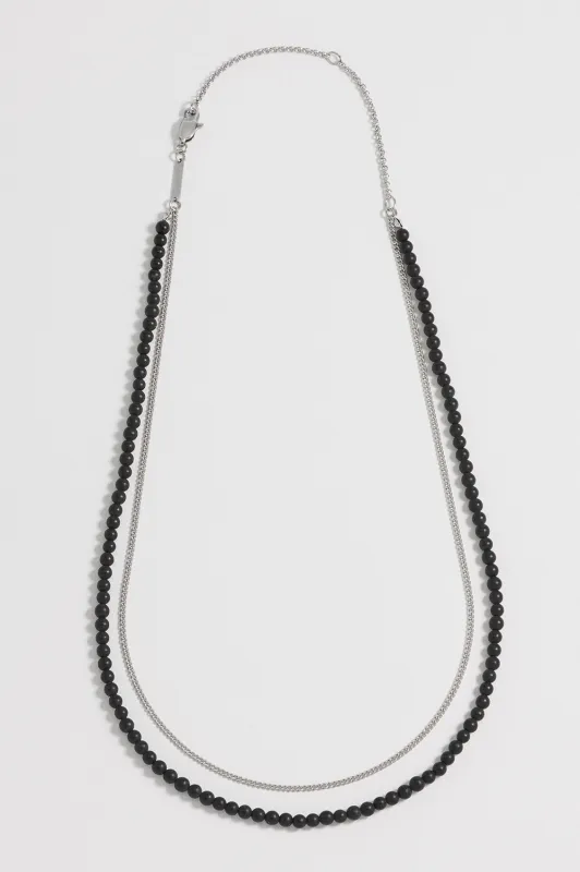 Men's Black Onyx Double Necklace sold by Estella Bartlett