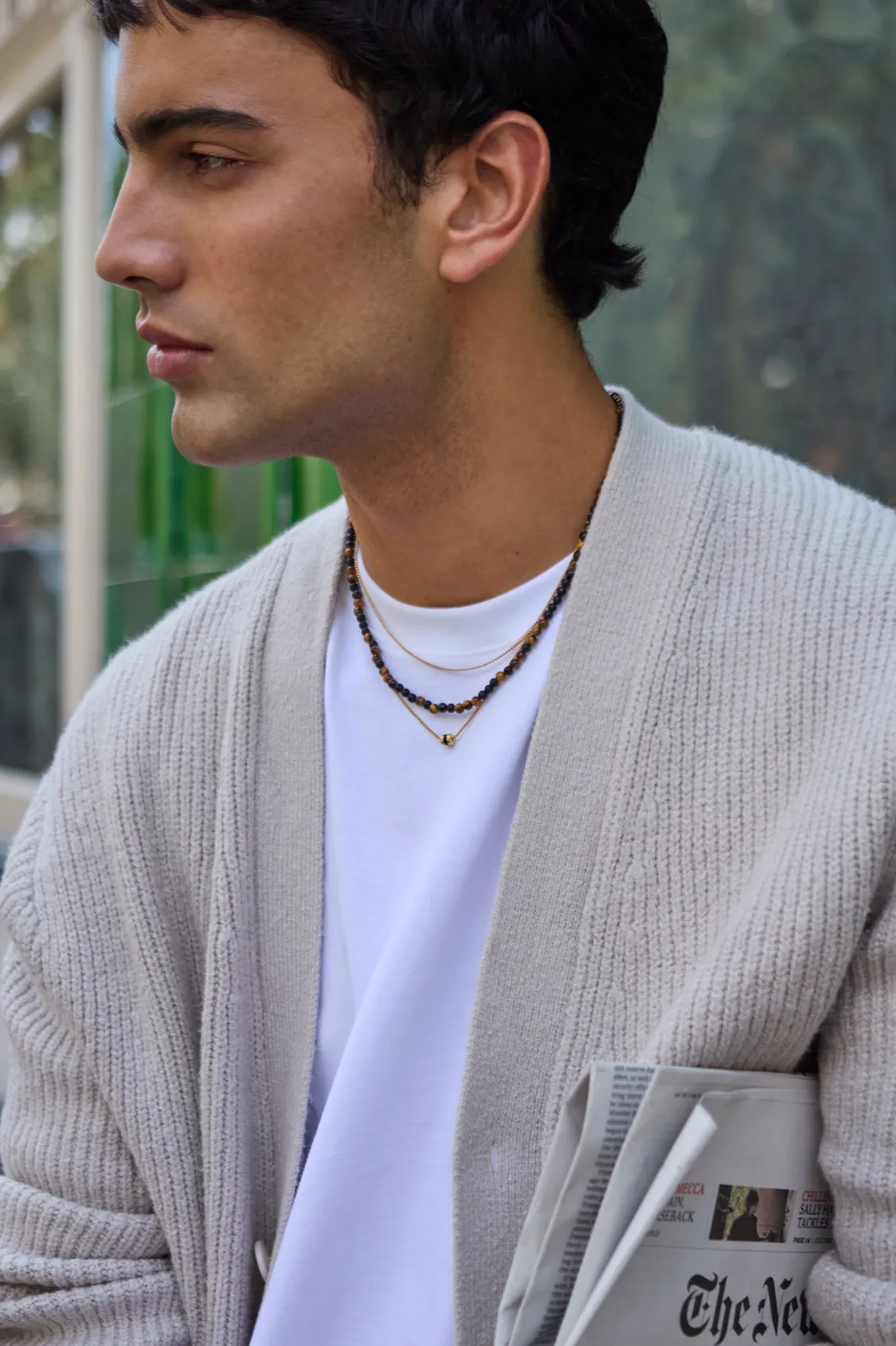 Men's Enamel Bead Necklace sold by Estella Bartlett product image thumbnail 2