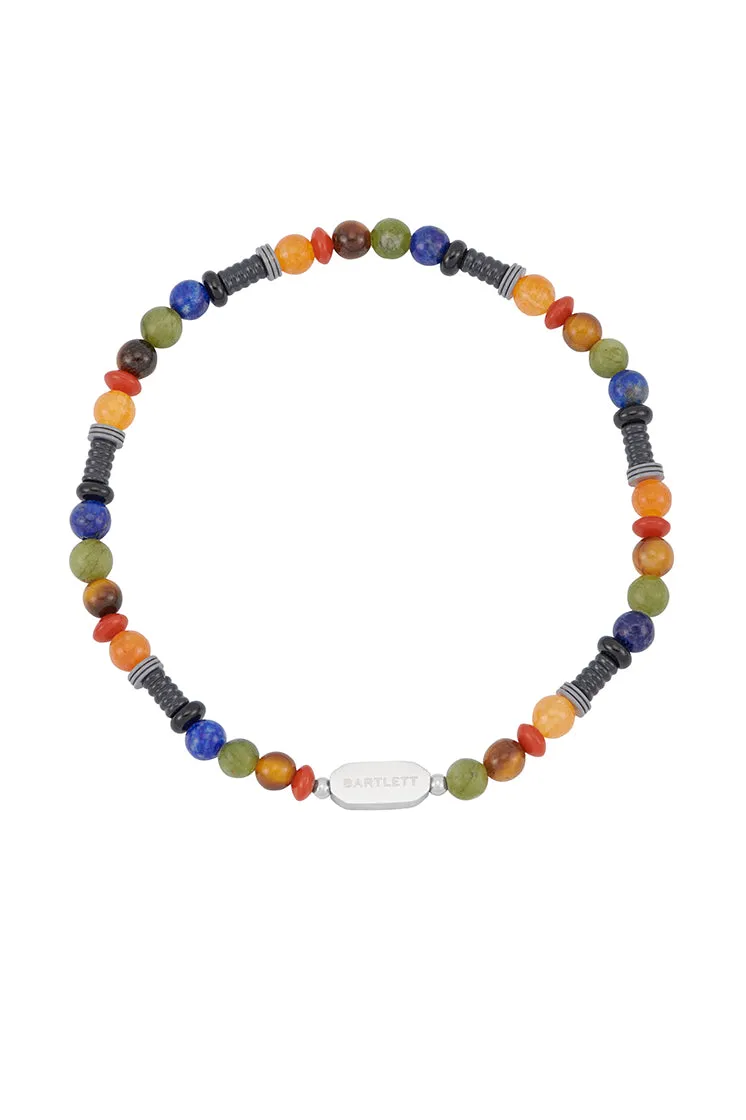Men's Mixed Gemstone And Acrylic Beaded Bracelet sold by Estella Bartlett product image thumbnail 3