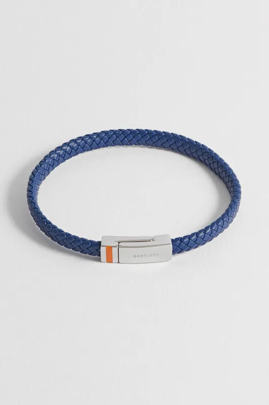 Men's Navy Wrap Bracelet With Enamel Detail sold by Estella Bartlett